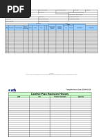 Control Plan: Process Information