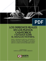 Los Derechos Reales en Los Plenos Casatorios y Estudios Sobre - Jimmy Ronquillo