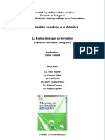 La Evaluacion Según Su Normotipo (Nomotética e Idiográfica) - Trbajo Grupal