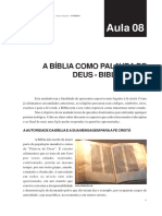 Aula08 - Introdução Histórico-Literária À Bíblia