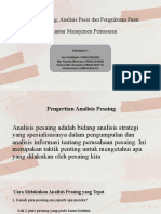 KELOMPOK 6, Analisis Pesaing, Analisis Pasar Dan Pengukuran Pasar