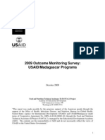 2009 Outcome Monitoring Survey: USAID/Madagascar Programs (USAID/2009)