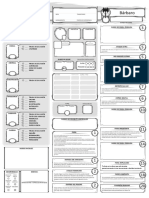 Ficha de Barbaro Editable Espanol