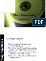 Introduction To Word Processing