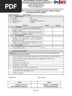 Annex B. Report On The Quarter National Simultaneous Earthquake Drill (Nsed)