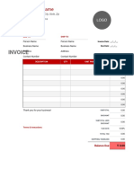 Simple Tax Invoice With Billing and Shipping