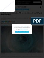 Is The Universe Conscious? It Seems Impossible Until You Do The Maths