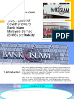 Topic: Effect of Covid19 Toward Bank Islam Malaysia Berhad (BIMB) Profitability