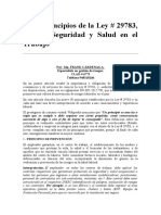 Los 9 Principios de La Ley de Seguridad y Salud en El Trabajo