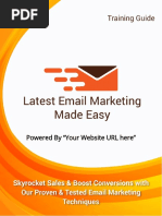 Latest Email Marketing - Training Guide