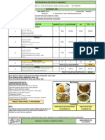 Cotizacion - Menu - Refrigerio - Limpieza