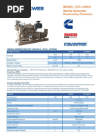 250kw 50HZ Cummins Marine Generator