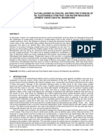 Sea Dike Construction Challenges in Coastal Waters For Storage of River Flood Waters Sustainable Strategy For Water Resource Development Using Coastal Reservoirs