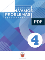 Resolvamos Problemas 4, Secundaria Cuaderno de Trabajo de Matemática 2020