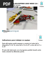 Construcción Helicoptero Lego Wedo