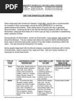 Diverticular Disease Diet