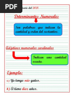 4° Determinantes Numerales