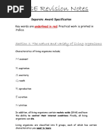 IGCSE Separate Award Biology Summary Notes PDF File (PDFDrive)