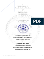 Report On Water Level Indicator With Alarm (1822228)