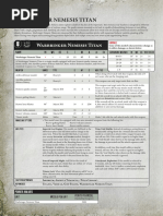 40k Warbringer Nemesis Titan Datasheet