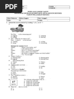 Soal Pat Kelas 4 Bahasa Inggris