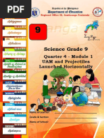 Science Grade 9: Quarter 4 - Module 1 UAM and Projectiles Launched Horizontally