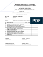 Checklist Kesiapan Penyelenggara Ujian Sekolah