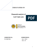 Ratio Analysis of L&T Infotech