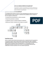 Qué Es La Estabilidad en Un Sistema Eléctrico de Potencia