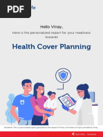 Health Cover Planning: Hello Vinay