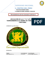 Aplicacion de La 1ra y 2da Ley de La Termodinamica A Un Horno de Fundicion