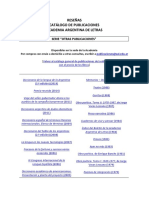 Catálogo de Publicaciones - Academia Argentina de Letras