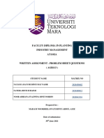 Agr113 - Problem Sheet Question (Set F)