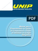 Manual para o Preenchimento Plano de Atividade e Termo de Compromisso