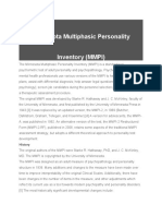 Minnesota Multiphasic Personality Inventory