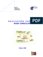 Bases Curriculares de La Educación Inicial