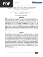 Pengaruh Range of Motion (Rom) Aktif Dan Pasif Terhadap Rentang Gerak Pada Lansia Yang Mengalami Artitis Rematoid Di Kota Bengkulu