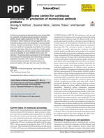 Challenges in Process Control For Continuous Processing For Production of Monoclonal Antibody Products