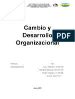 Cambio y Desarrollo Organizacional