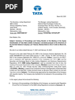 Tata Steel Limited Announcement 2