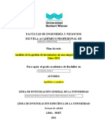 Esquema de Proyecto de Tesis