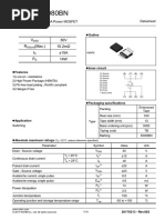 RQ3E080BN: V 30V R (Max.) 15.2mΩ I ±15A P 14W