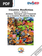 Creative Nonfiction: Analyze, Interpret and Comment On A Creative Nonfiction Work