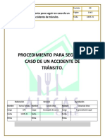 Procedimiento en Caso de Accidente de Transito Alicas