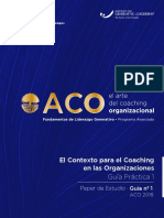 El Contexto para El Coaching en Las Organizaciones Guía Práctica 1