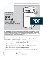 Natco Fire-Coil: Model 175-400 Volume Water Heaters