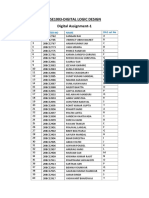 Cse1003-Digital Logic Design Digital Assignment-1: Sno Register No Name Da1 Set No