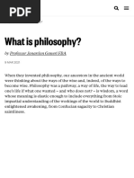 What Is Philosophy