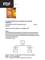 La Solution D'exercice Sur Grafcet Avec Choix de Séquences