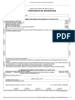 Formulario de Impresión de Constancia de Inscripción